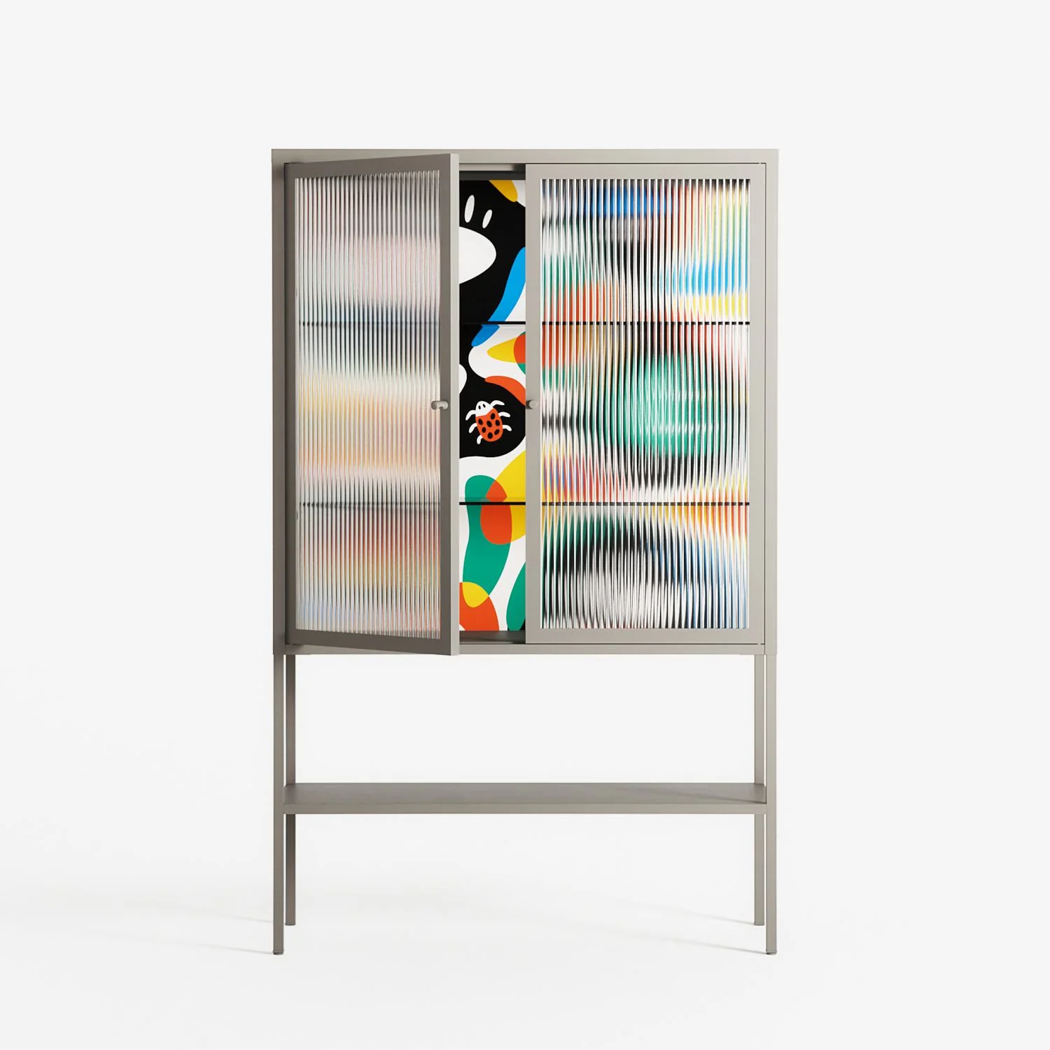 Alive - Loft Cabinet - Vratislav Pecka - Pebble - Reeded glass - Image 2