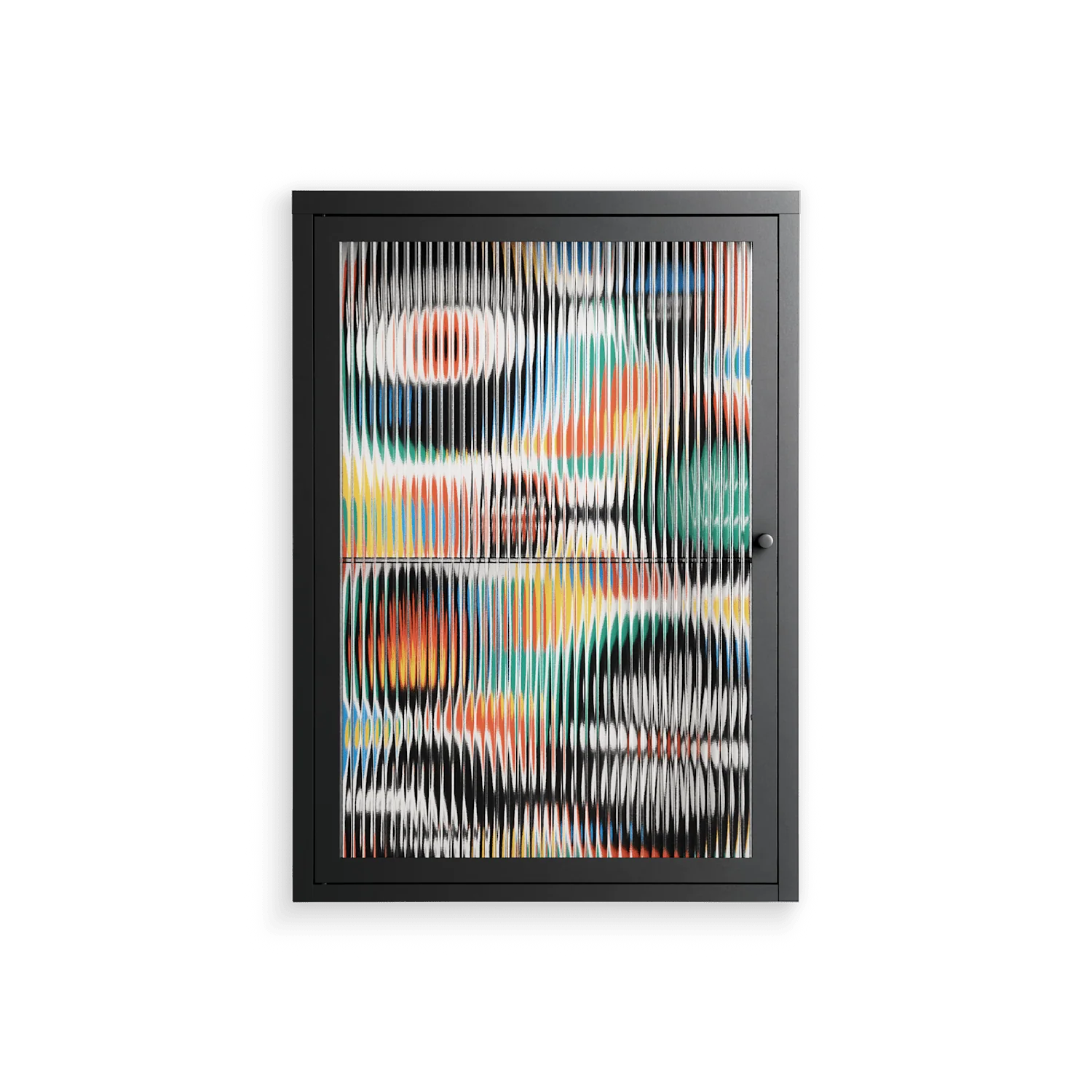 Alive - Wall Cabinet - Vratislav Pecka - Antracite - Reeded glass