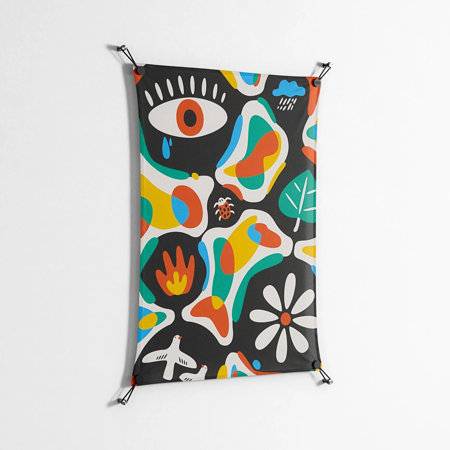 Alive - Work On Wall - Vratislav Pecka - Black - 70 x 100 cm - Image 2