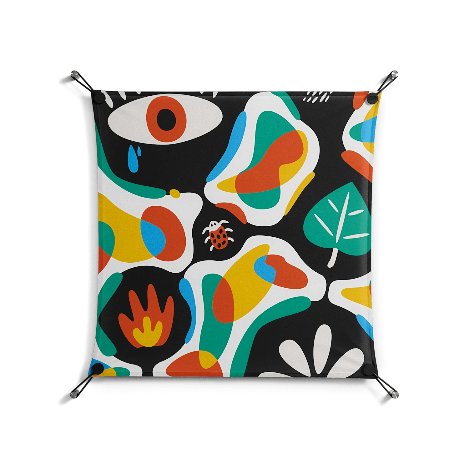 Alive - Work On Wall - Vratislav Pecka - Black - 70 x 70 cm