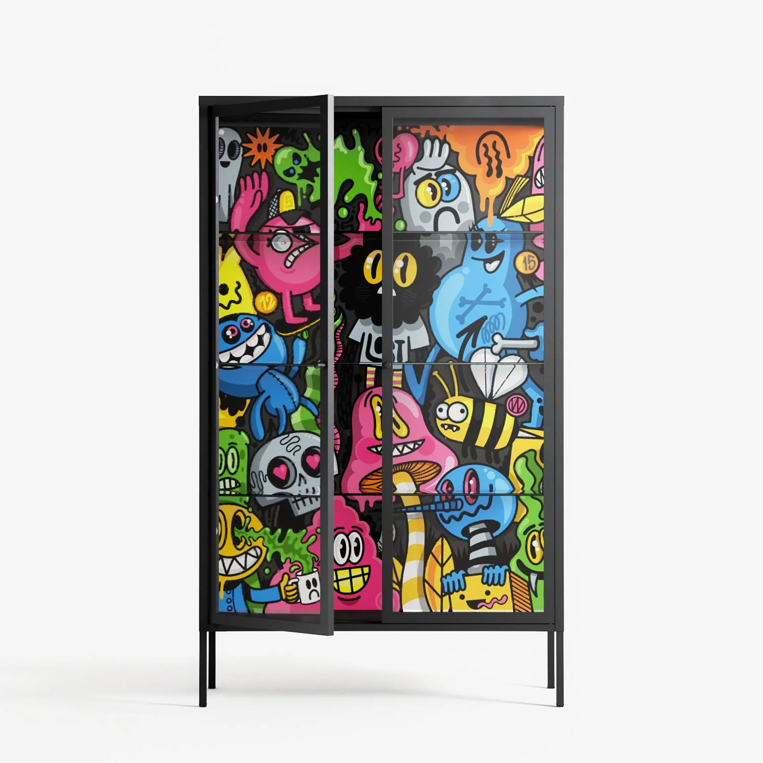 All The Good Guys - Cabinet - Craig Watkins - Antracite - Clear glass - Image 2