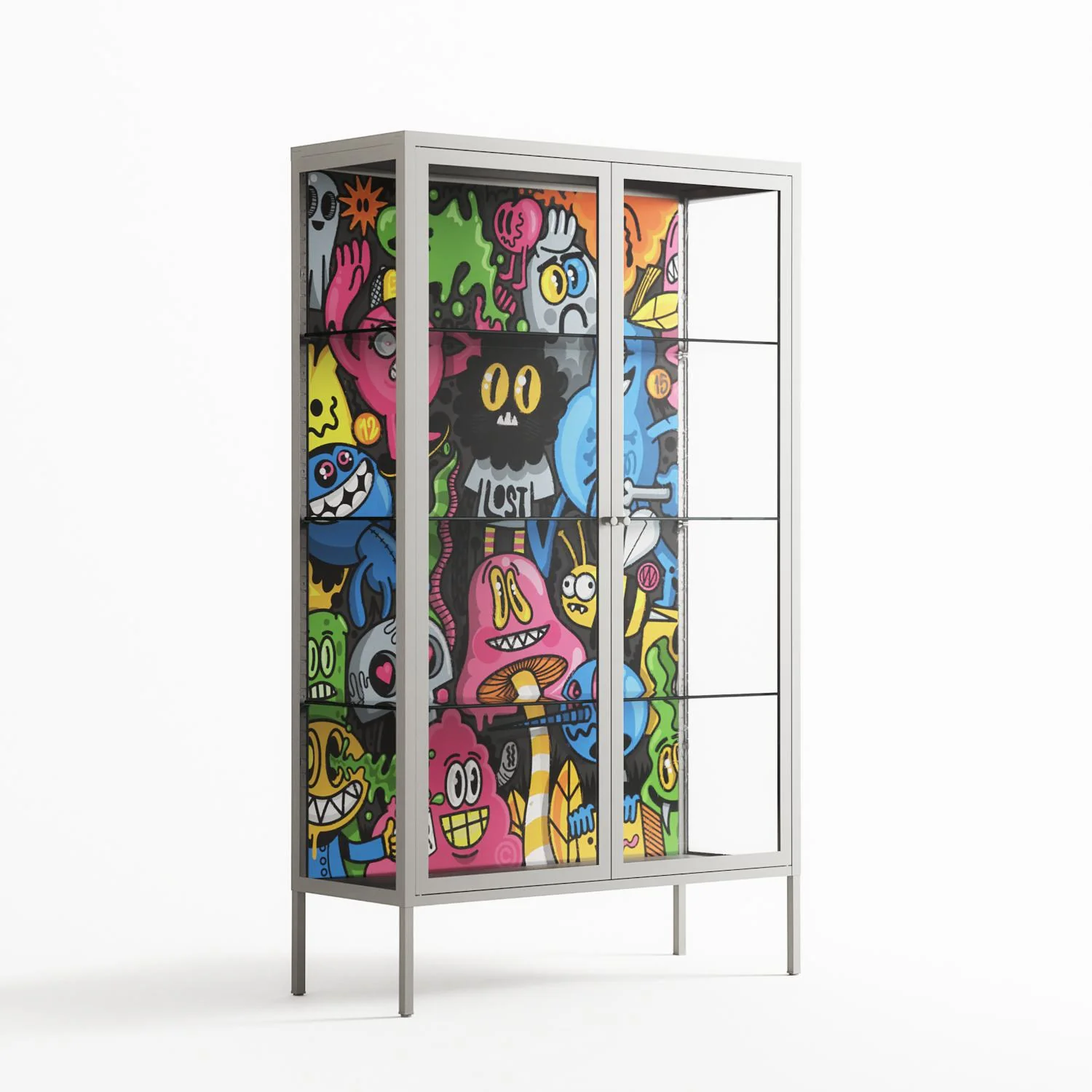 All The Good Guys - Cabinet - Craig Watkins - Chalk - Clear glass - Image 4