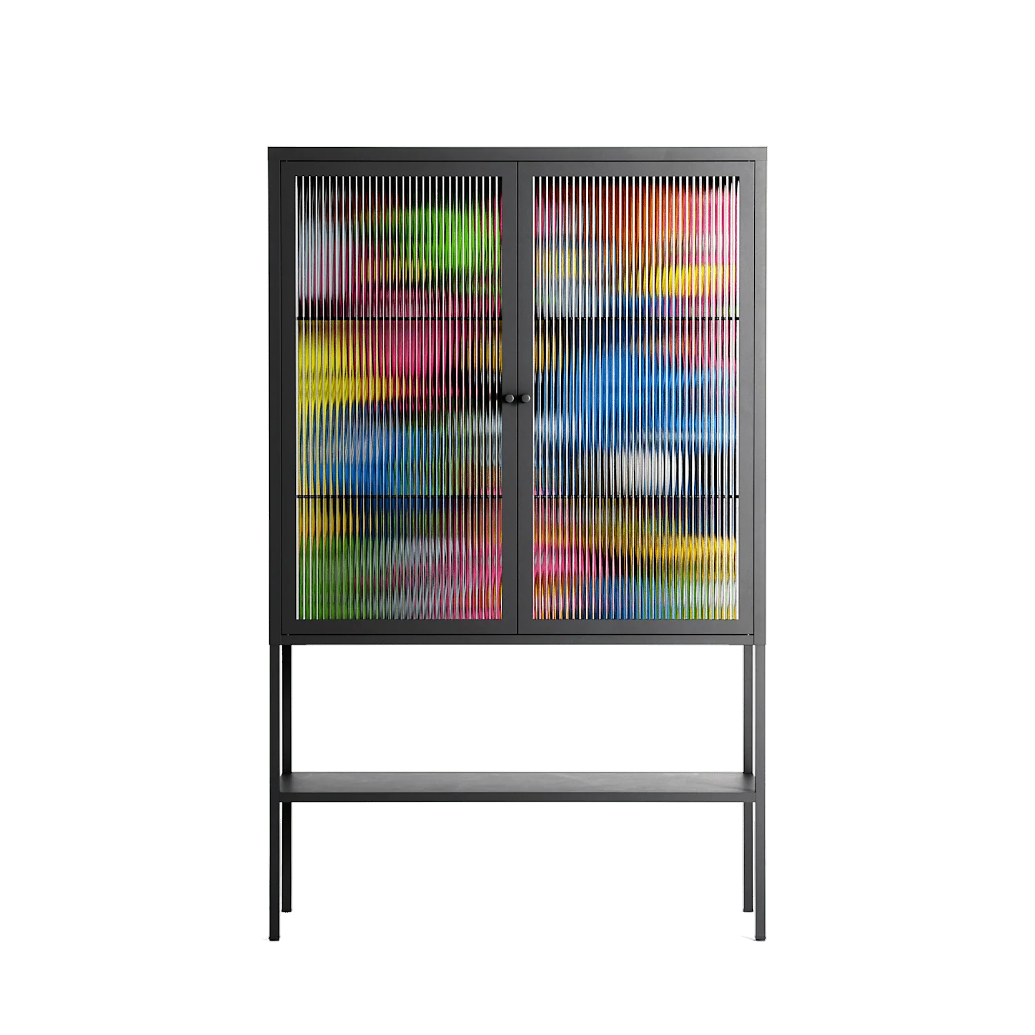 All The Good Guys - Loft Cabinet - Craig Watkins - Antracite - Reeded glass
