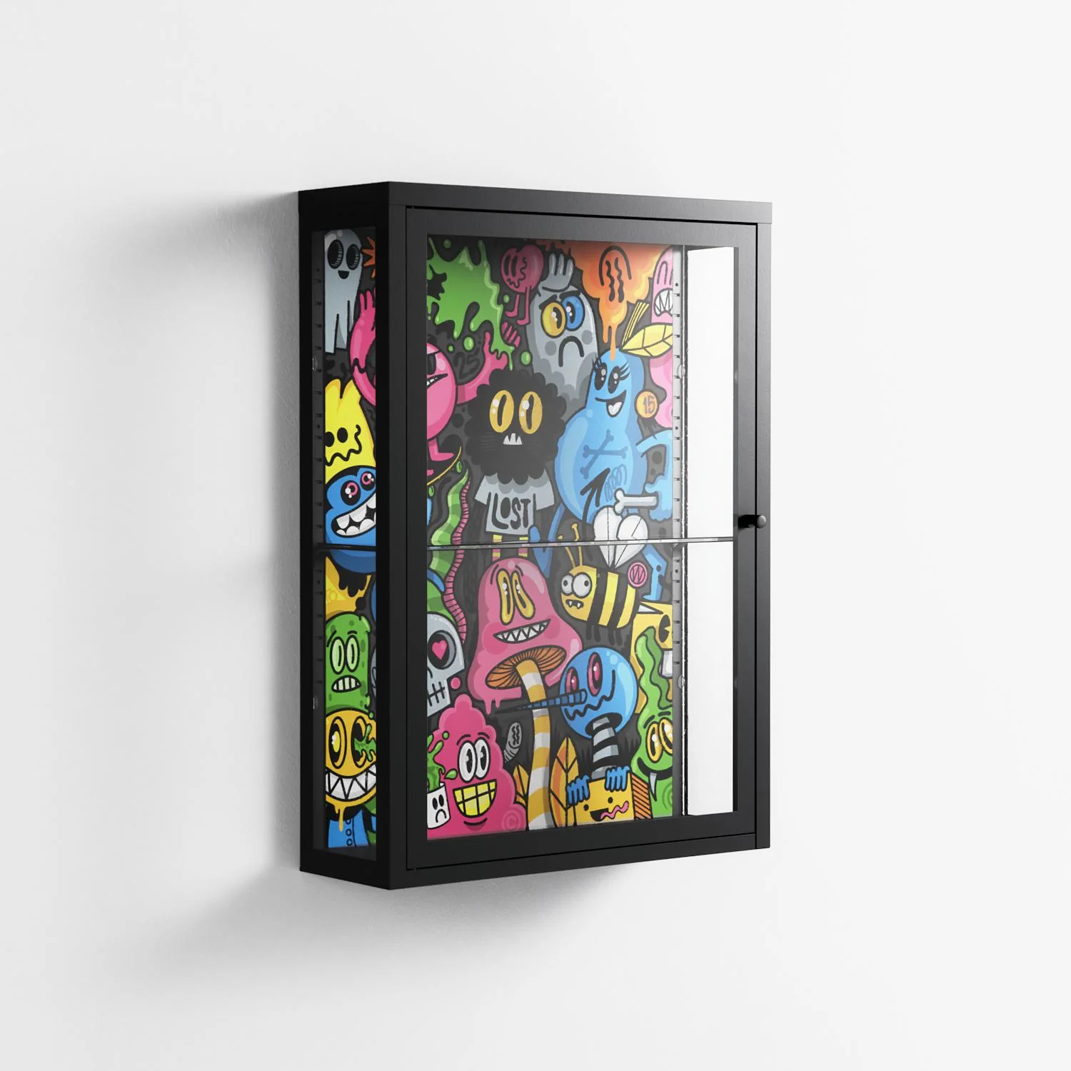 All The Good Guys - Wall Cabinet - Craig Watkins - Antracite - Clear glass - Image 4