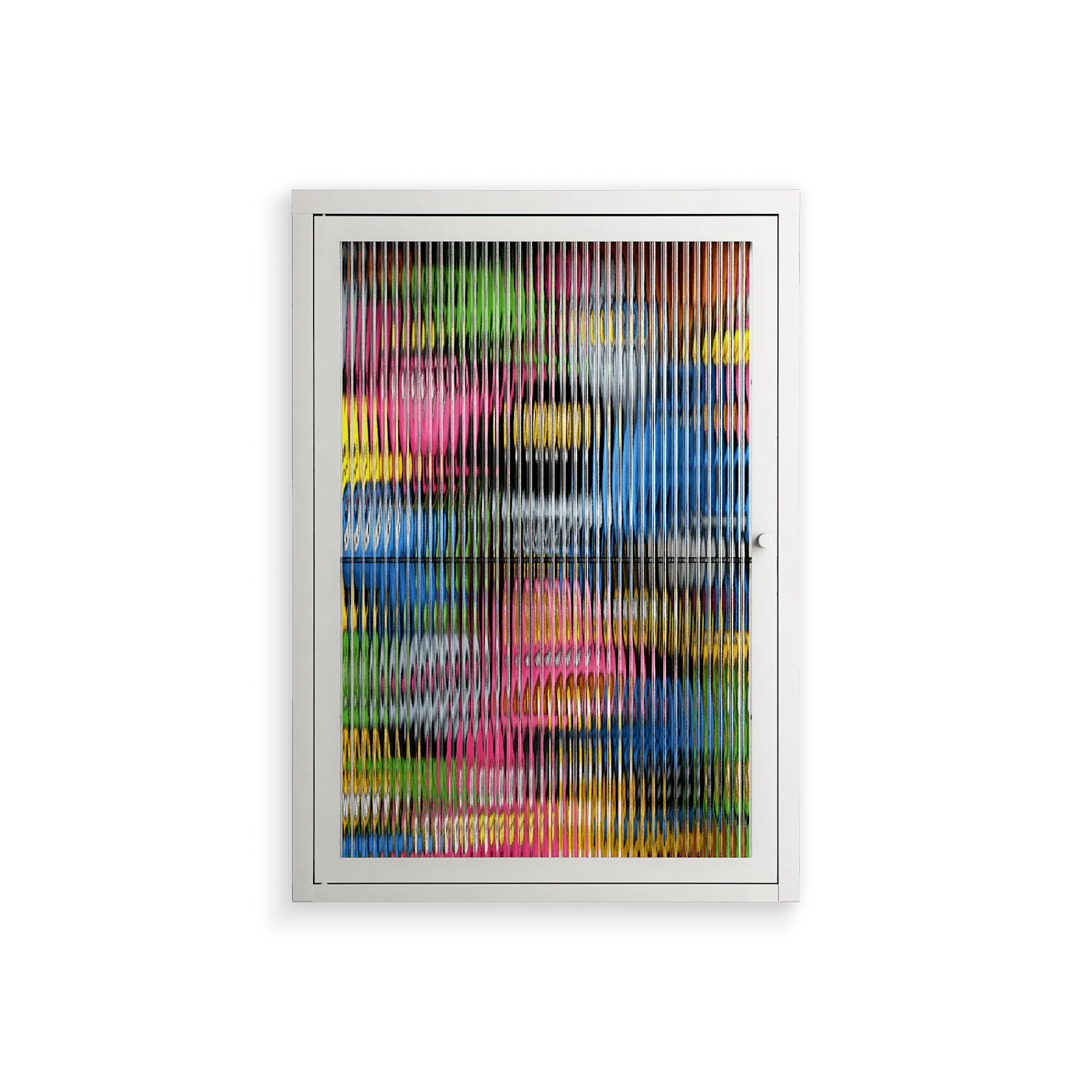 All The Good Guys - Wall Cabinet - Craig Watkins - Chalk - Reeded glass