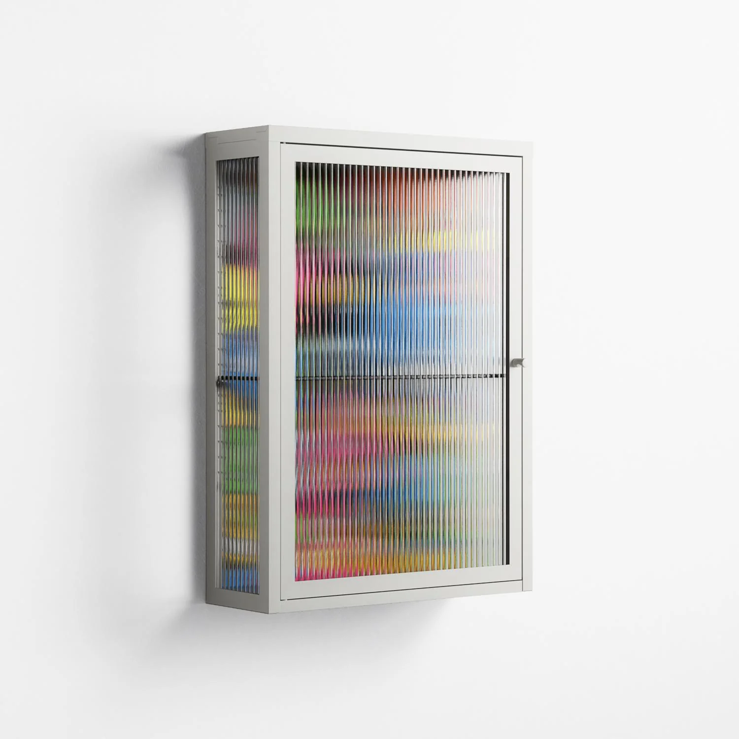 All The Good Guys - Wall Cabinet - Craig Watkins - Chalk - Reeded glass - Image 4
