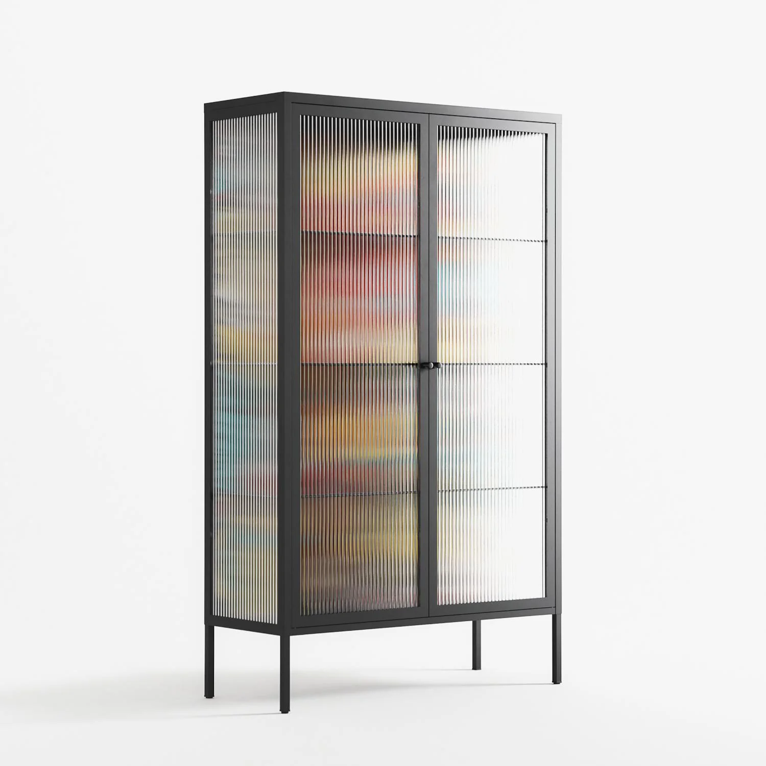 All The Stickers - Cabinet - Craig Watkins - Antracite - Reeded glass - Image 4