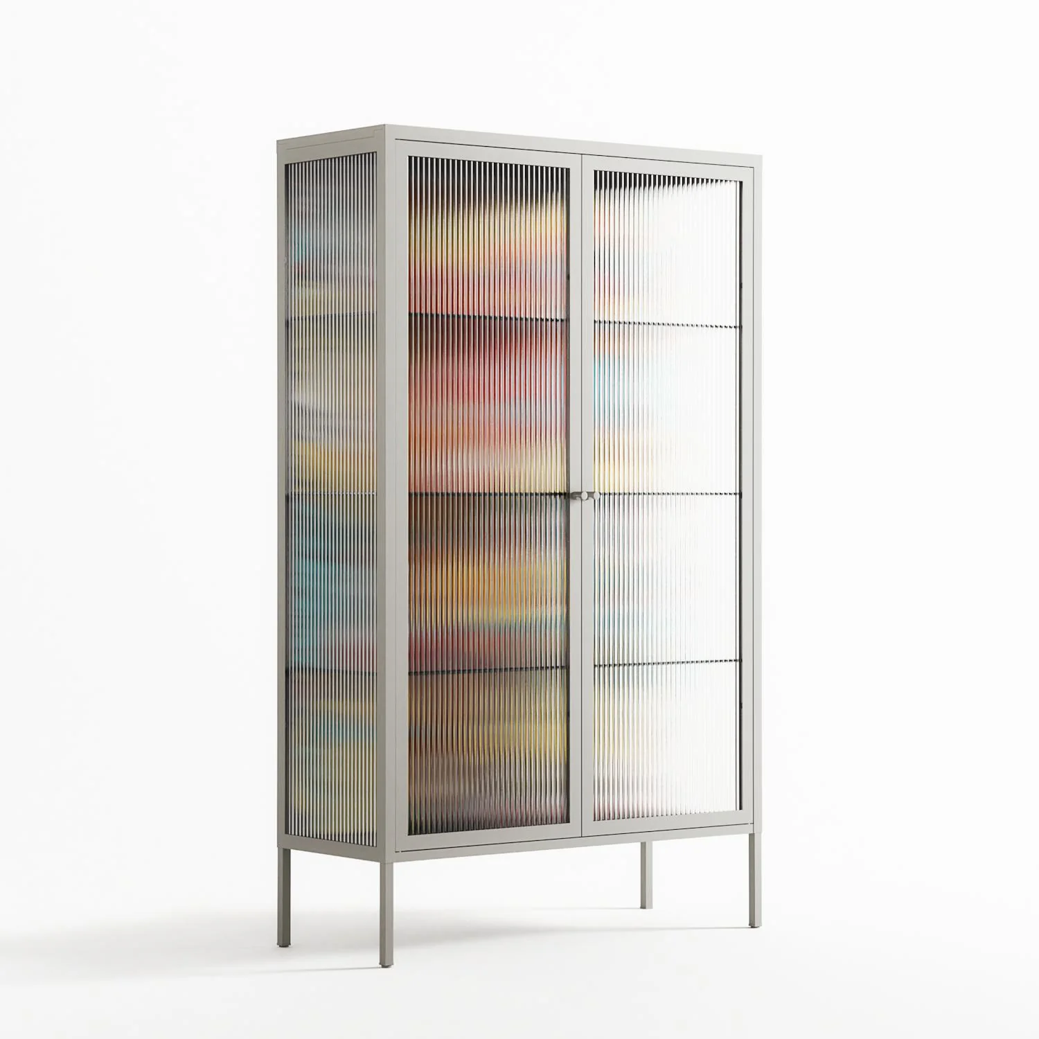 All The Stickers - Cabinet - Craig Watkins - Chalk - Reeded glass - Image 4