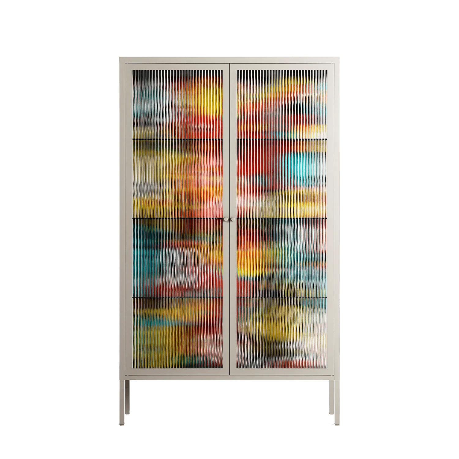 All The Stickers - Cabinet - Craig Watkins - Pebble - Reeded glass