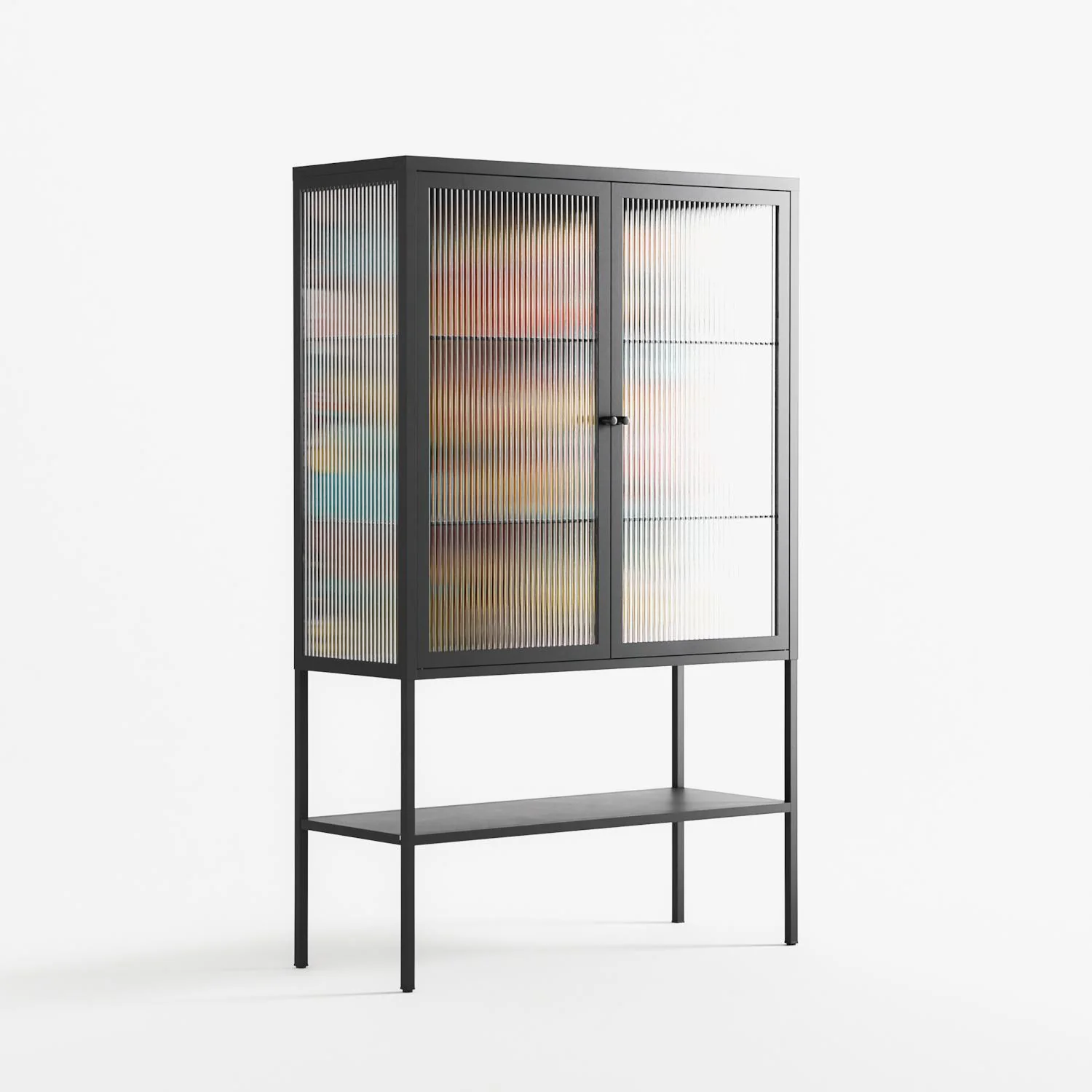All The Stickers - Loft Cabinet - Craig Watkins - Antracite - Reeded glass - Image 4