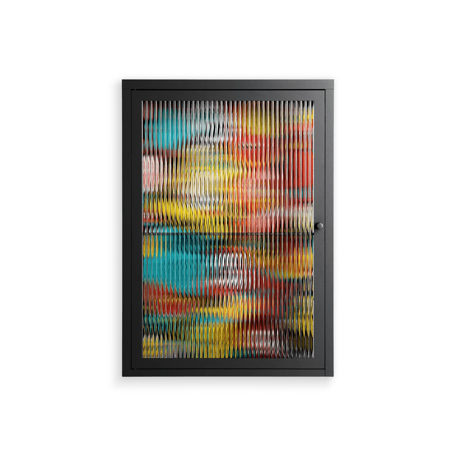 All The Stickers - Wall Cabinet - Craig Watkins - Antracite - Reeded glass