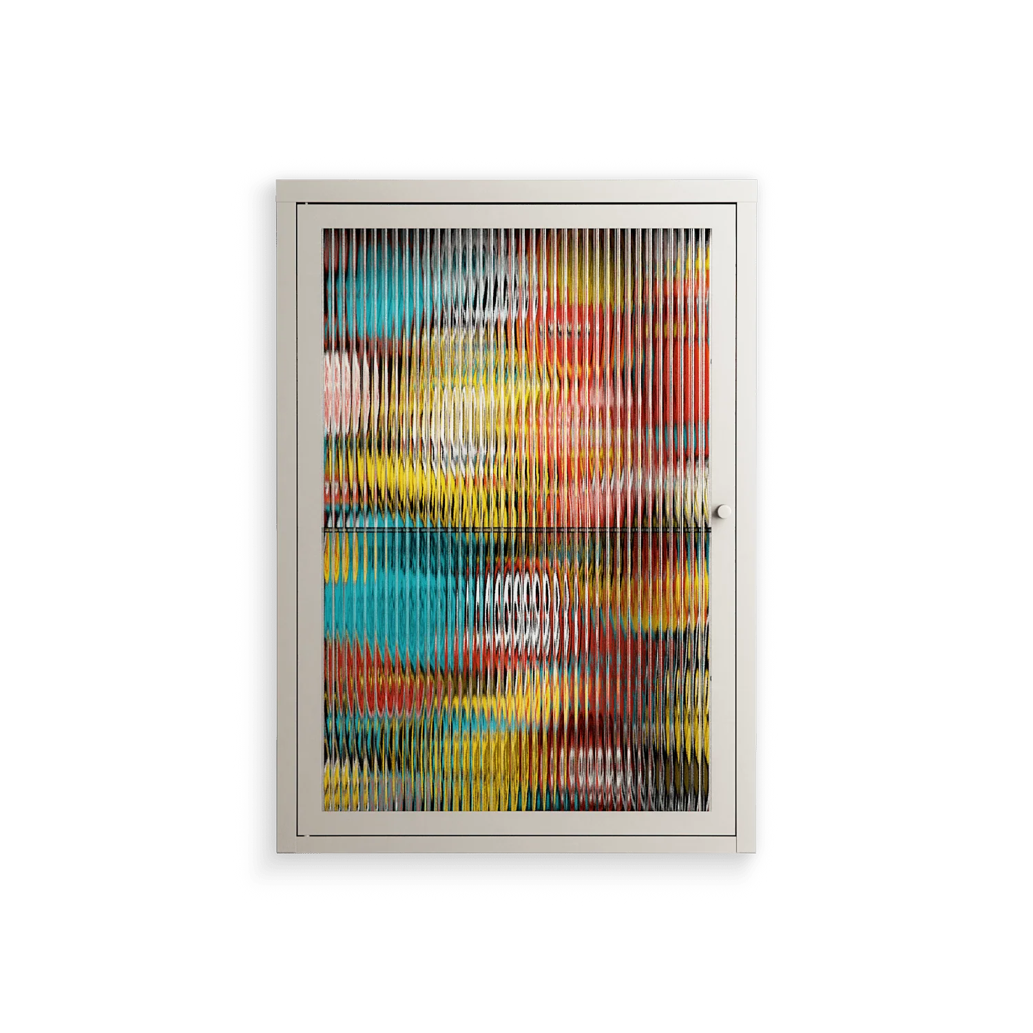 All The Stickers - Wall Cabinet - Craig Watkins - Pebble - Reeded glass
