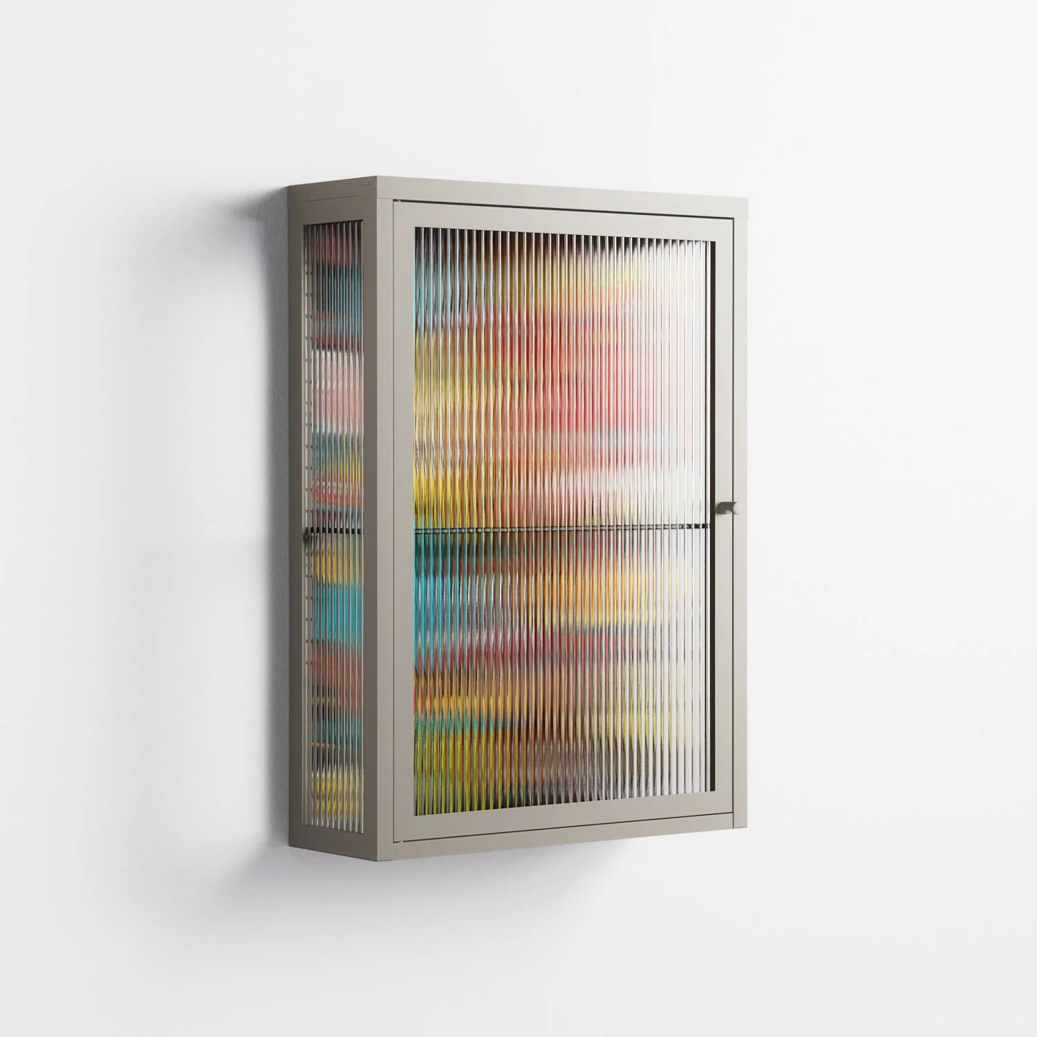 All The Stickers - Wall Cabinet - Craig Watkins - Pebble - Reeded glass - Image 4