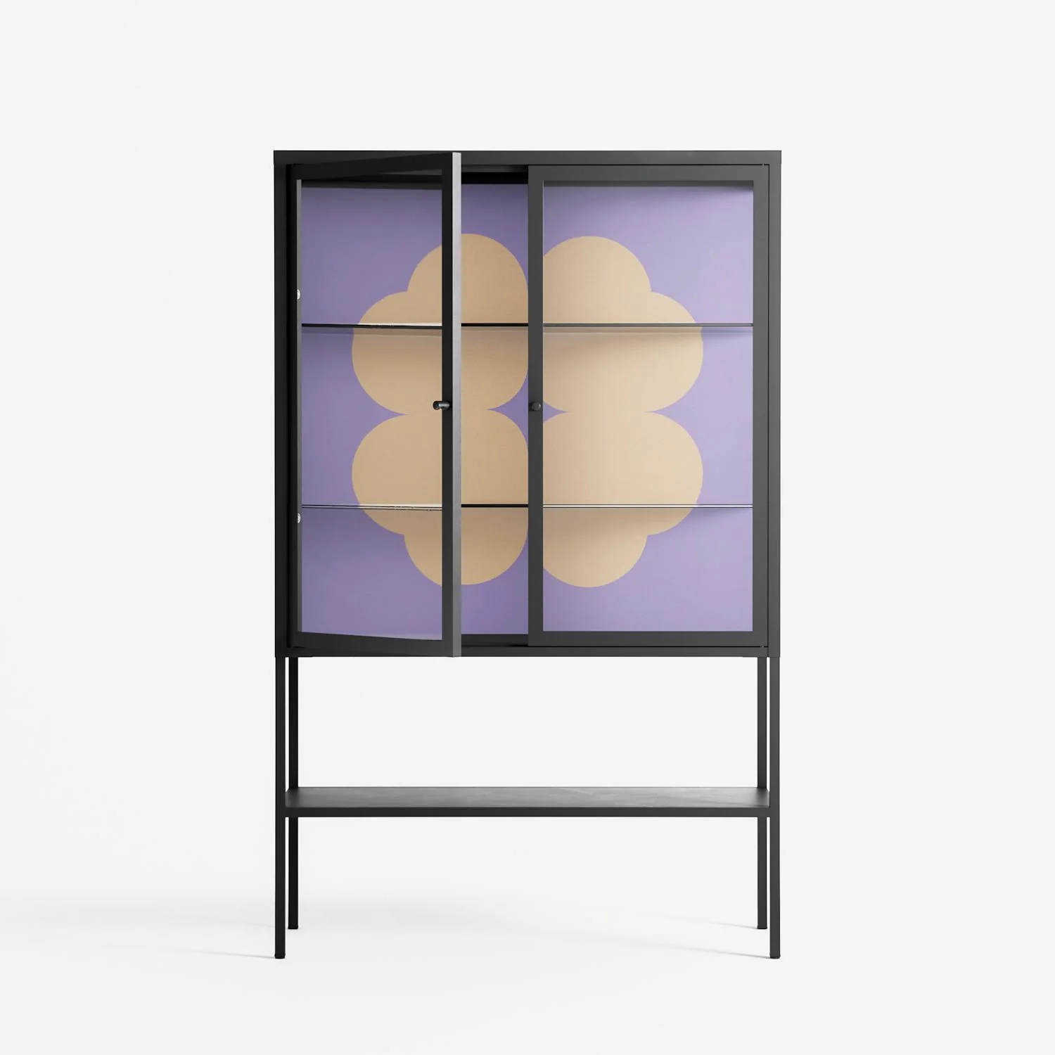 Amara - Loft Cabinet - Linus Lohoff - Antracite - Clear glass - Image 2