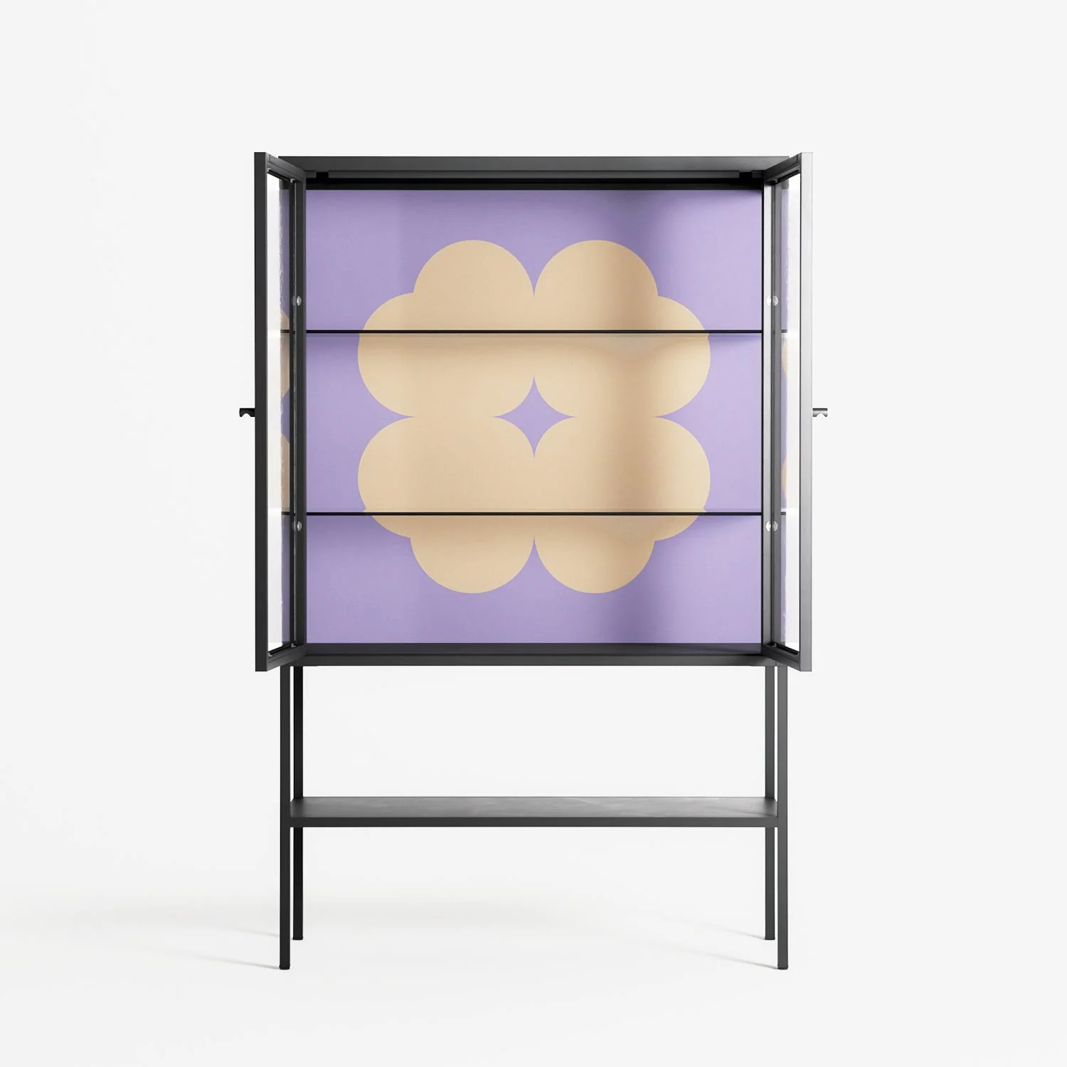 Amara - Loft Cabinet - Linus Lohoff - Antracite - Clear glass - Image 3