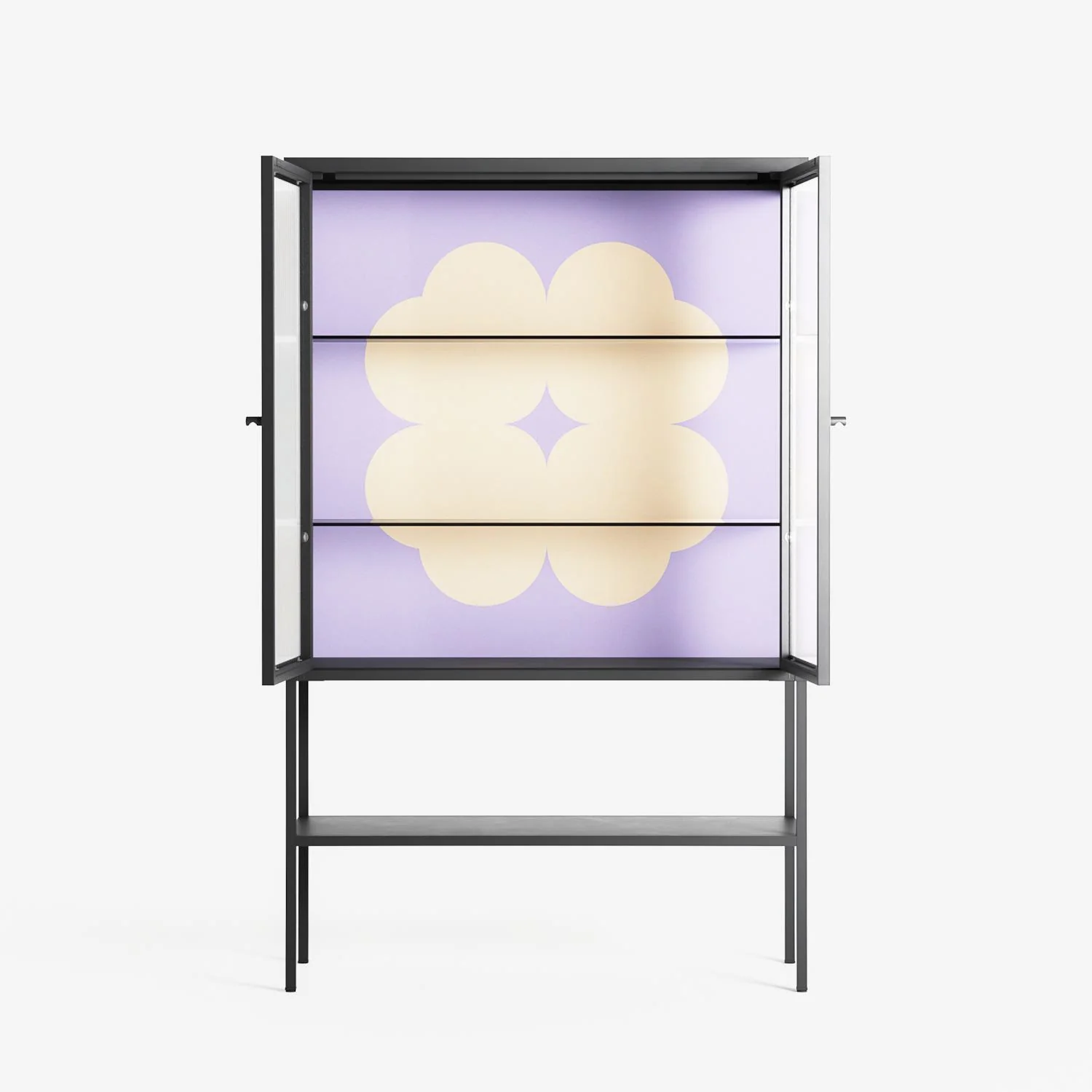 Amara - Loft Cabinet - Linus Lohoff - Antracite - Reeded glass - Image 3