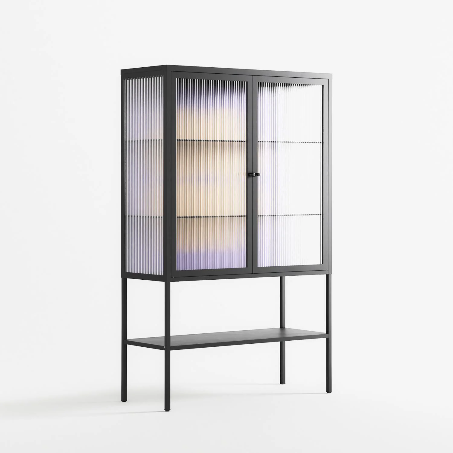 Amara - Loft Cabinet - Linus Lohoff - Antracite - Reeded glass - Image 4