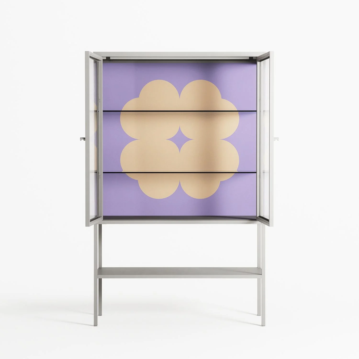 Amara - Loft Cabinet - Linus Lohoff - Chalk - Clear glass - Image 3
