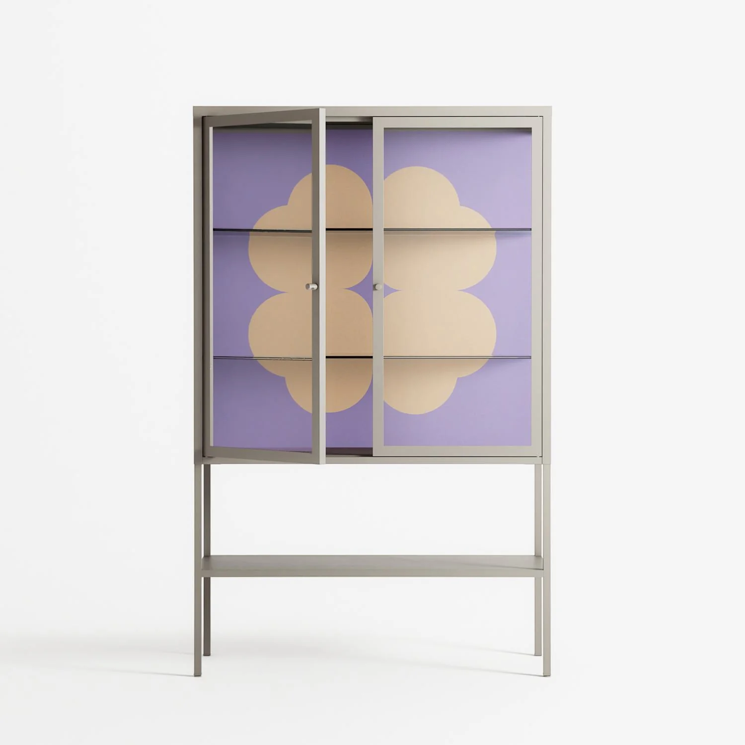 Amara - Loft Cabinet - Linus Lohoff - Pebble - Clear glass - Image 2