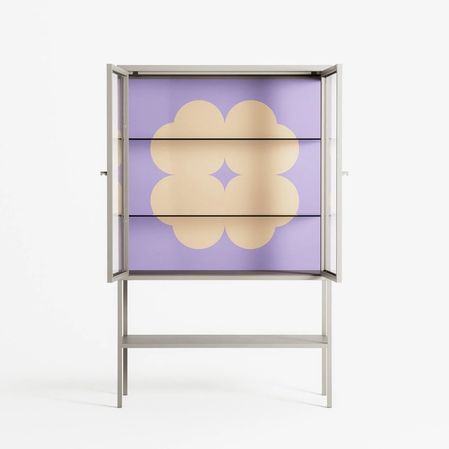 Amara - Loft Cabinet - Linus Lohoff - Pebble - Clear glass - Image 3