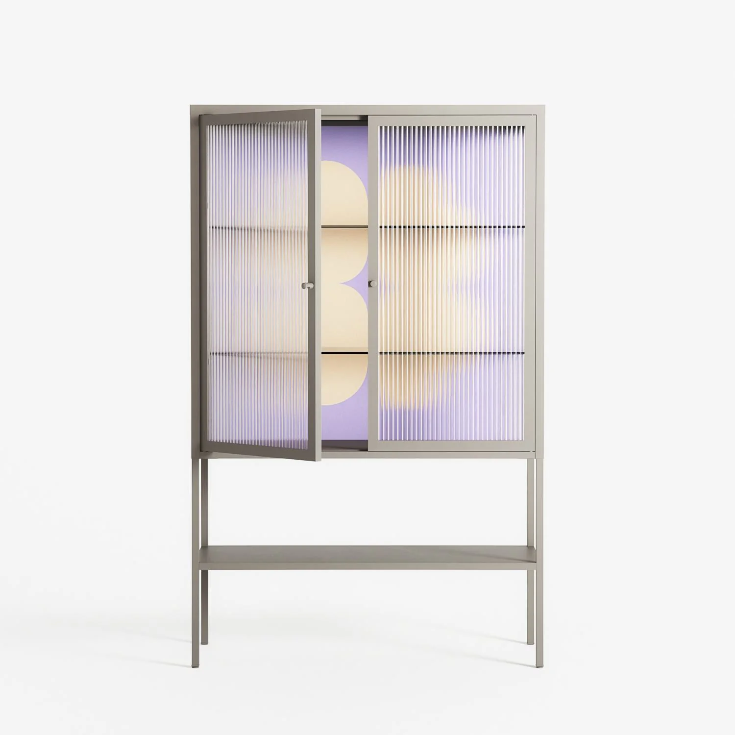 Amara - Loft Cabinet - Linus Lohoff - Pebble - Reeded glass - Image 2