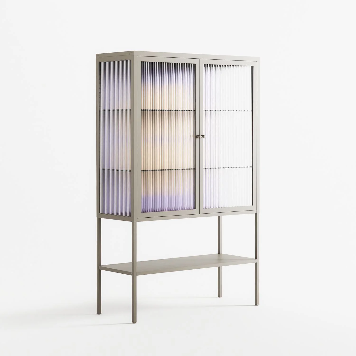 Amara - Loft Cabinet - Linus Lohoff - Pebble - Reeded glass - Image 4