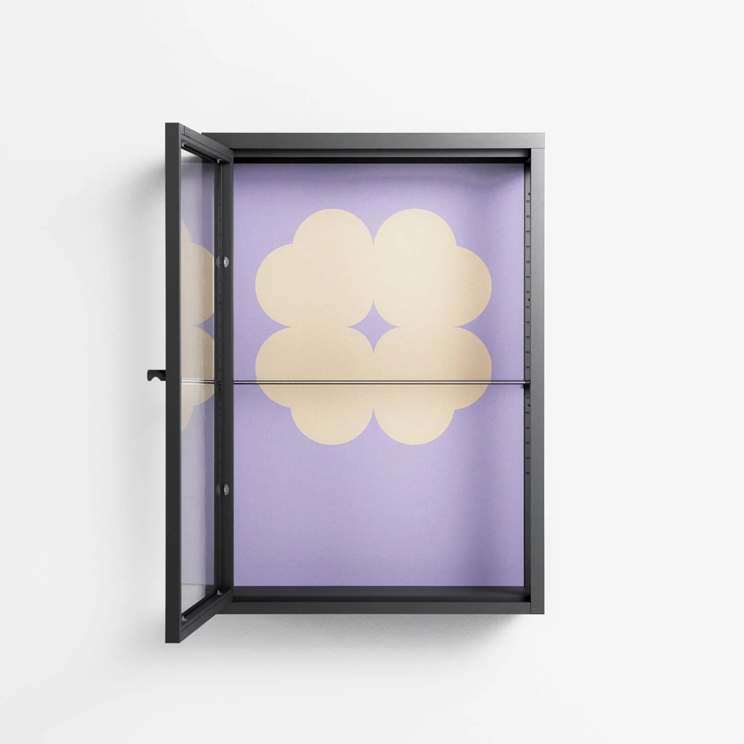 Amara - Wall Cabinet - Linus Lohoff - Antracite - Clear glass - Image 3