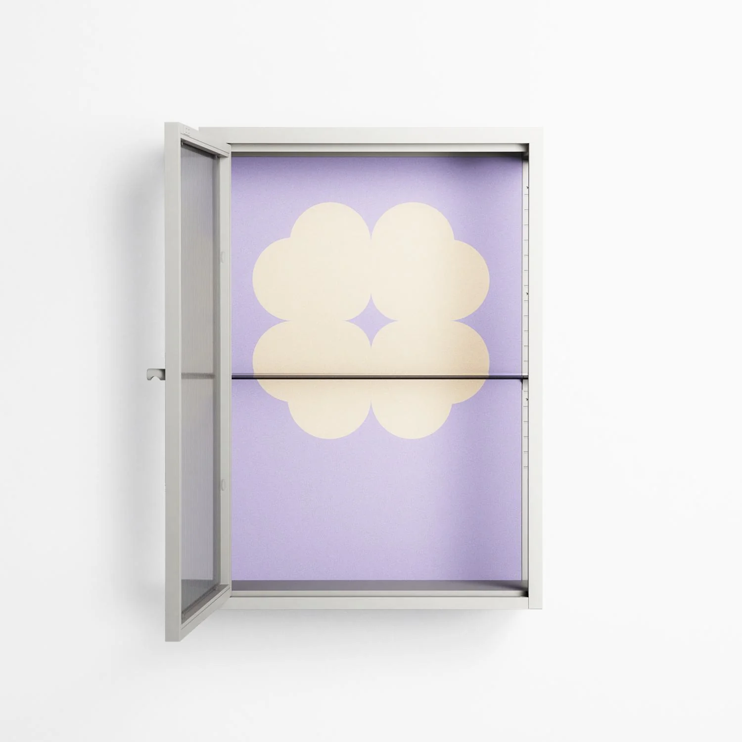 Amara - Wall Cabinet - Linus Lohoff - Chalk - Reeded glass - Image 3