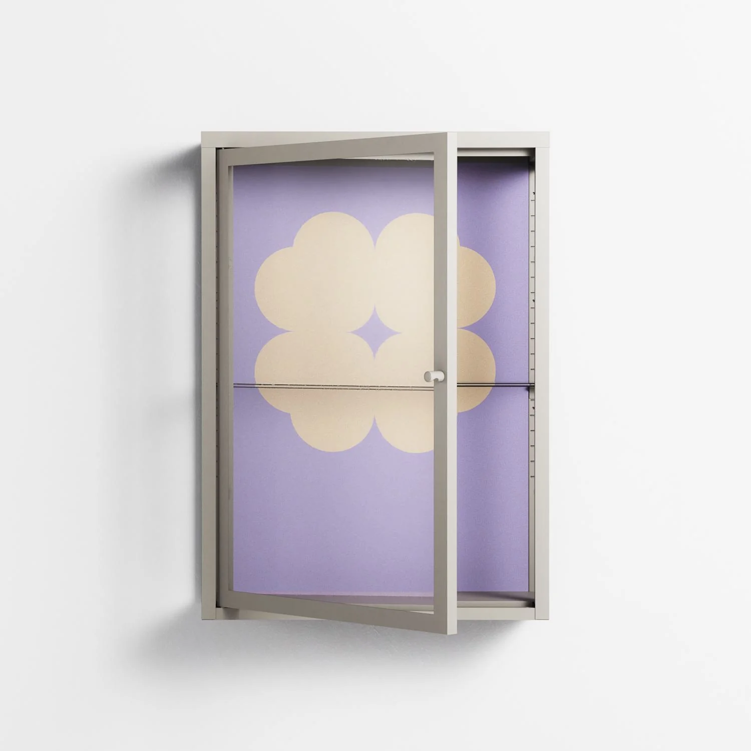 Amara - Wall Cabinet - Linus Lohoff - Pebble - Clear glass - Image 2