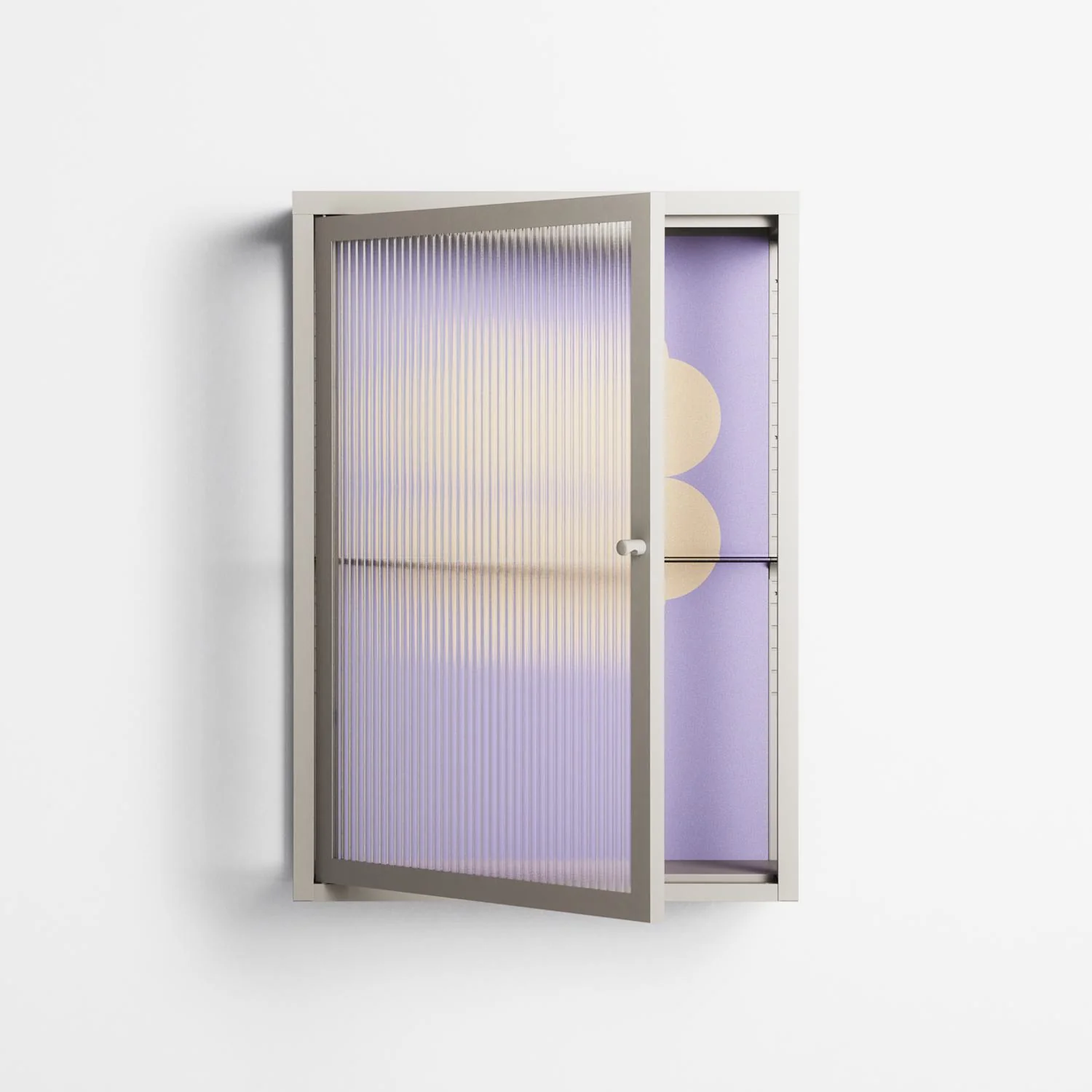 Amara - Wall Cabinet - Linus Lohoff - Pebble - Reeded glass - Image 2