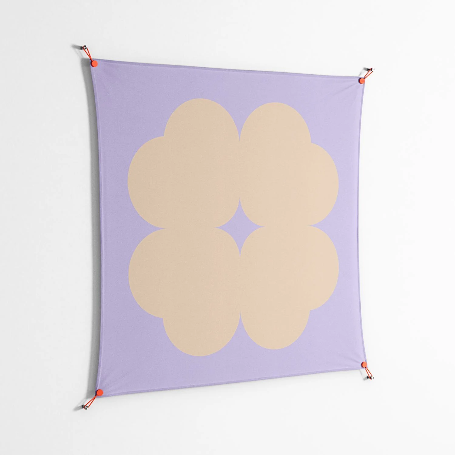 Amara - Work On Wall - Linus Lohoff - Orange - 140 x 140 cm - Image 2