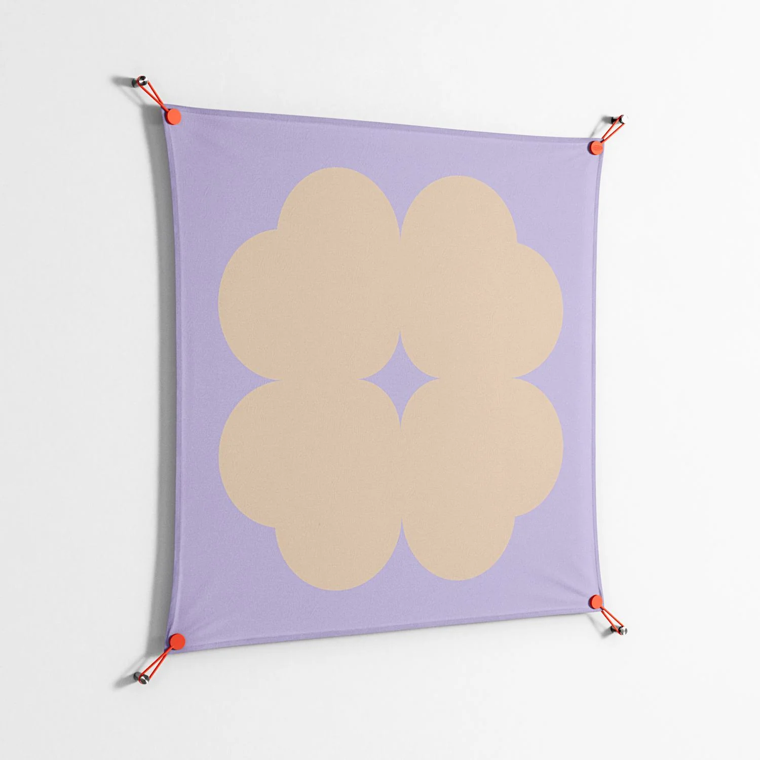 Amara - Work On Wall - Linus Lohoff - Orange - 90 x 90 cm - Image 2