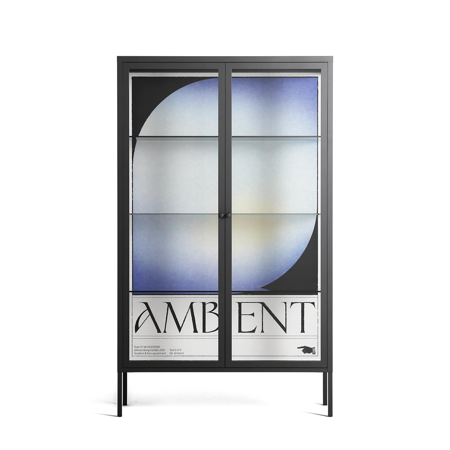 Ambient - Cabinet - Alexander Khabbazi - Antracite - Clear glass