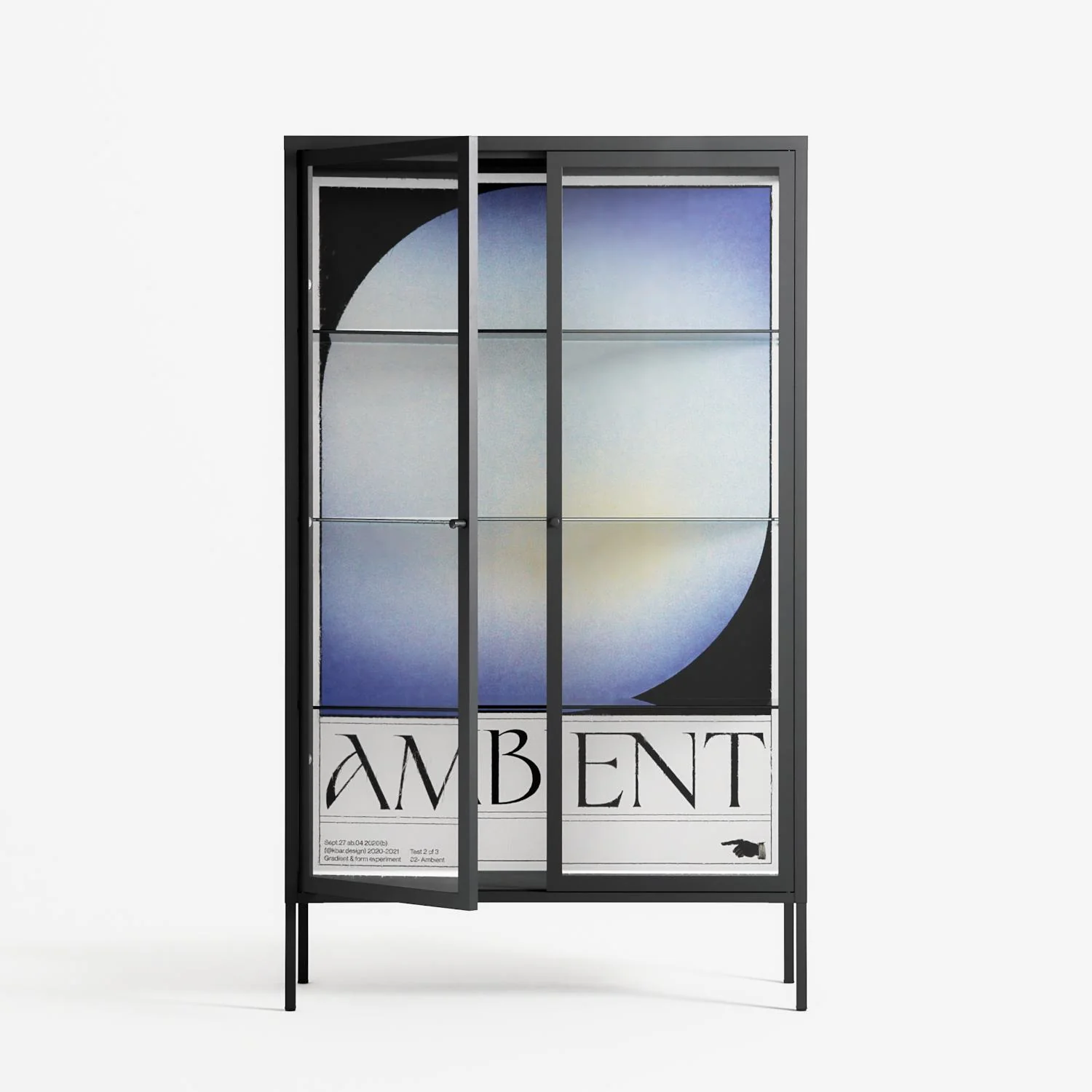 Ambient - Cabinet - Alexander Khabbazi - Antracite - Clear glass - Image 2