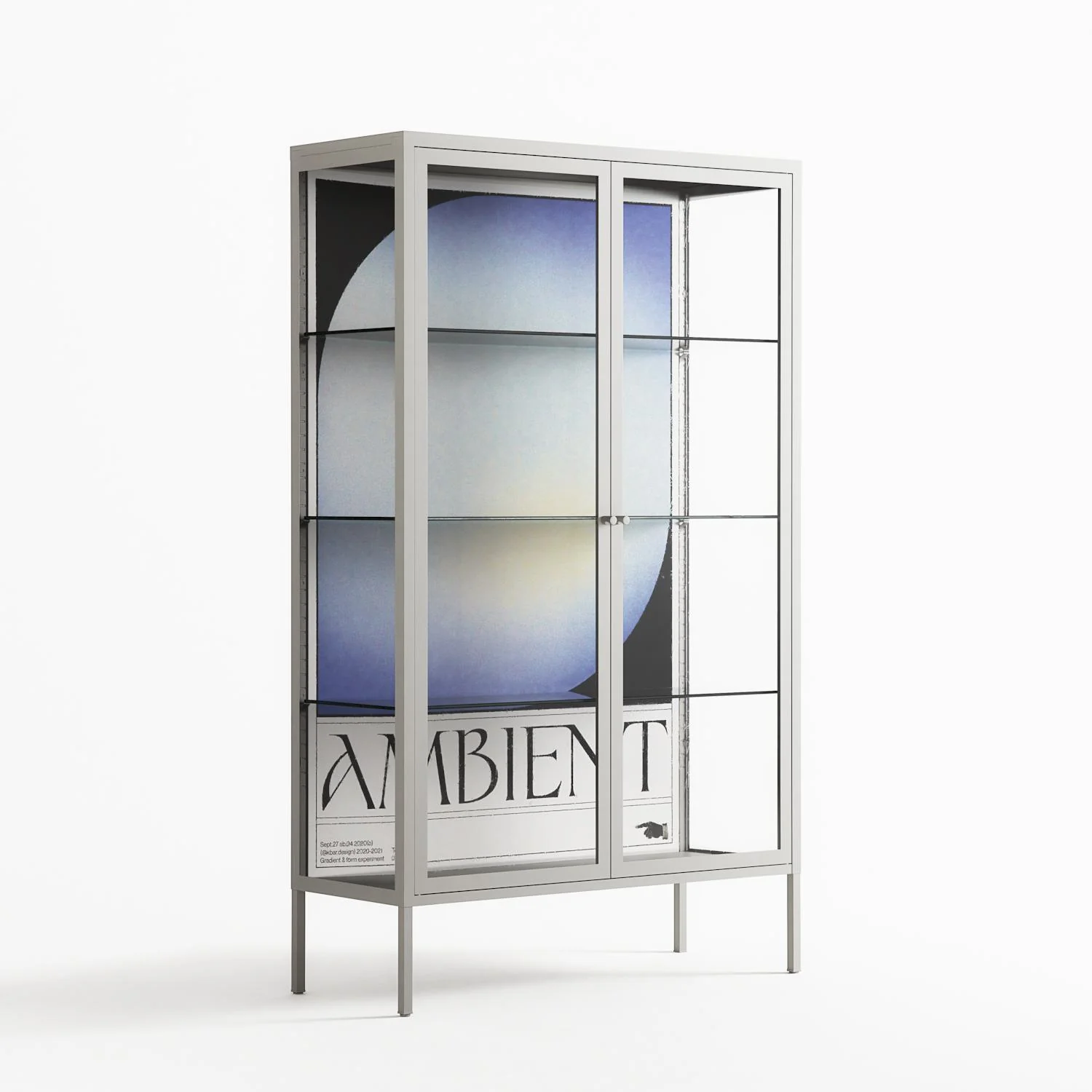 Ambient - Cabinet - Alexander Khabbazi - Chalk - Clear glass - Image 4