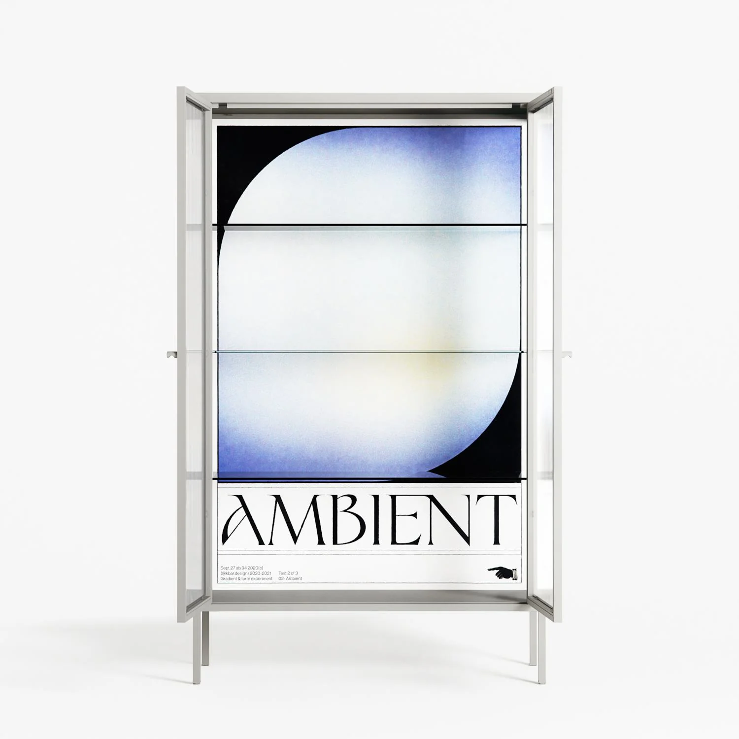 Ambient - Cabinet - Alexander Khabbazi - Chalk - Reeded glass - Image 3