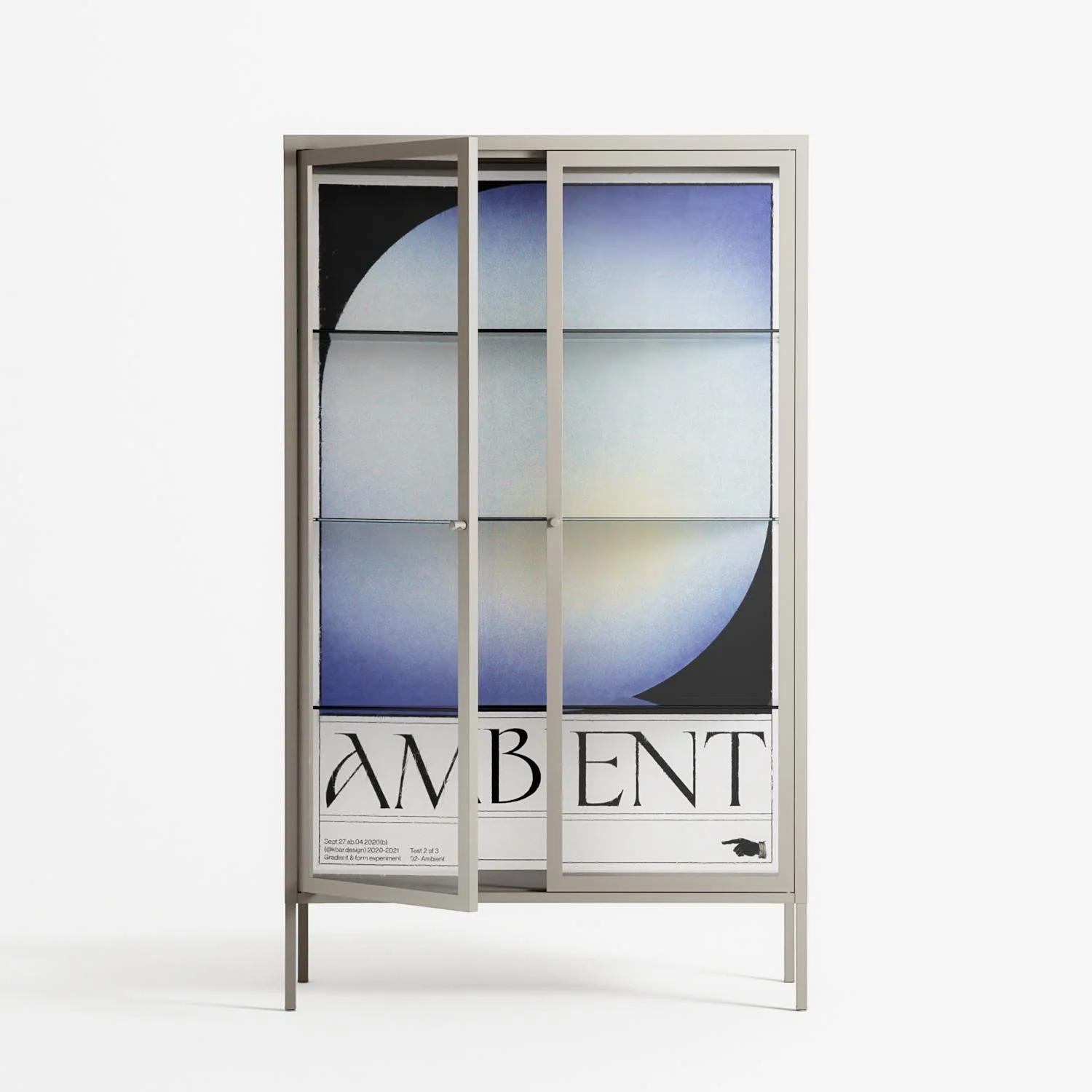 Ambient - Cabinet - Alexander Khabbazi - Pebble - Clear glass - Image 2
