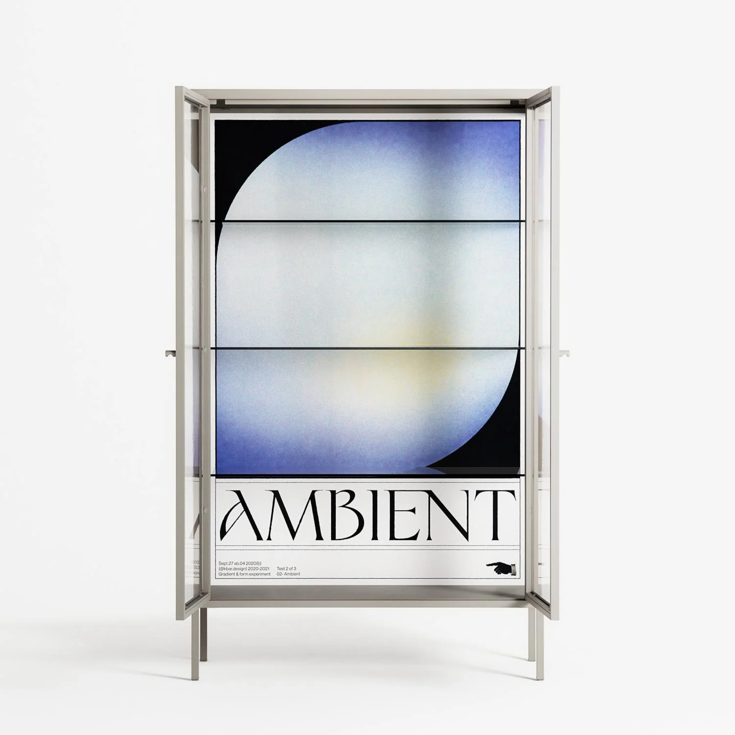Ambient - Cabinet - Alexander Khabbazi - Pebble - Clear glass - Image 3
