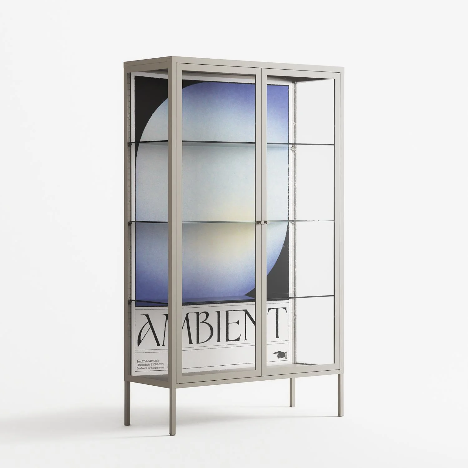 Ambient - Cabinet - Alexander Khabbazi - Pebble - Clear glass - Image 4