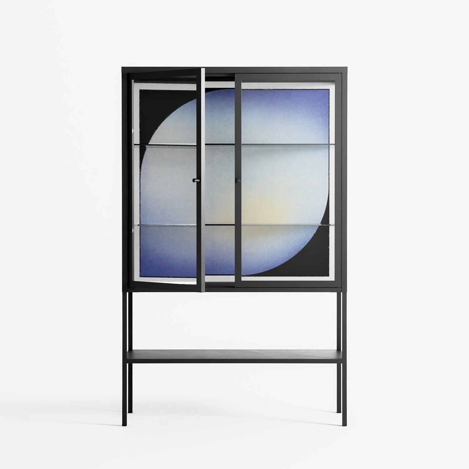 Ambient - Loft Cabinet - Alexander Khabbazi - Antracite - Clear glass - Image 2