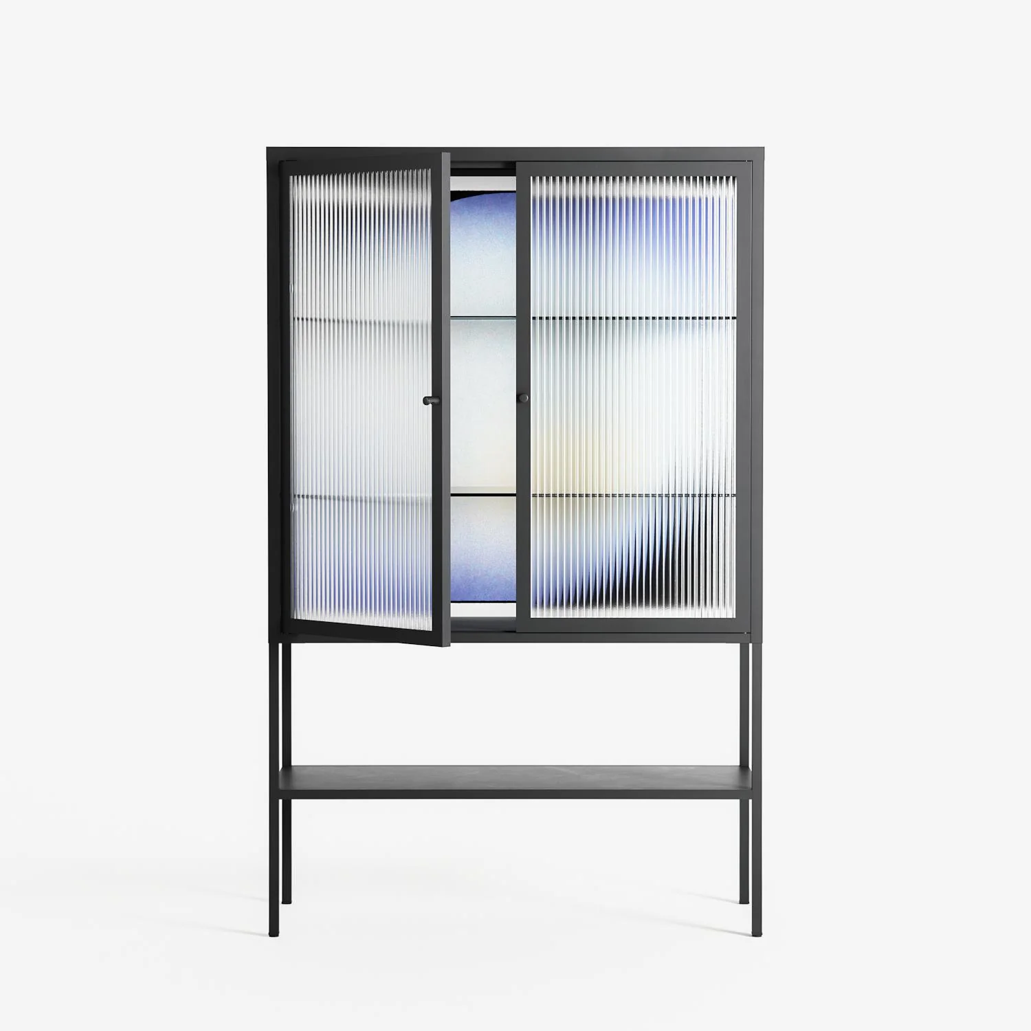 Ambient - Loft cabinet - Alexander Khabbazi - Antracite - Reeded glass - Image 2