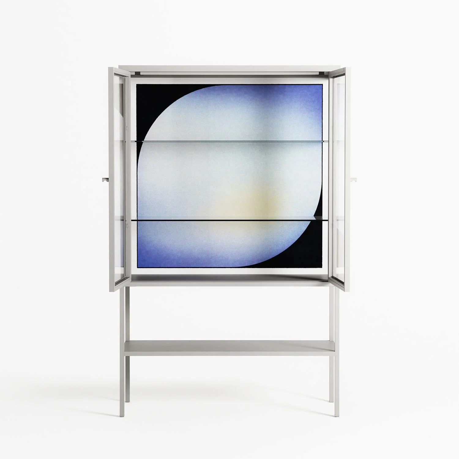 Ambient - Loft Cabinet - Alexander Khabbazi - Chalk - Clear glass - Image 3