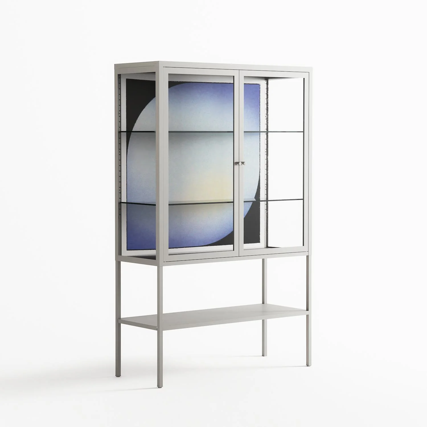 Ambient - Loft Cabinet - Alexander Khabbazi - Chalk - Clear glass - Image 4