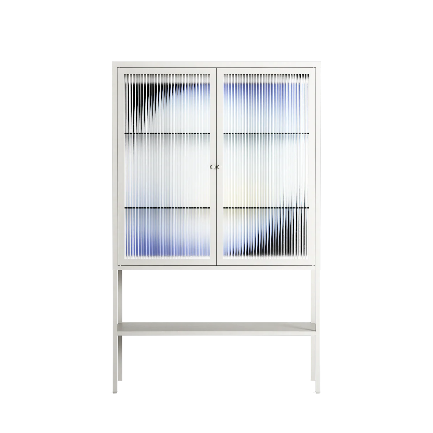 Ambient - Loft Cabinet - Alexander Khabbazi - Chalk - Reeded glass