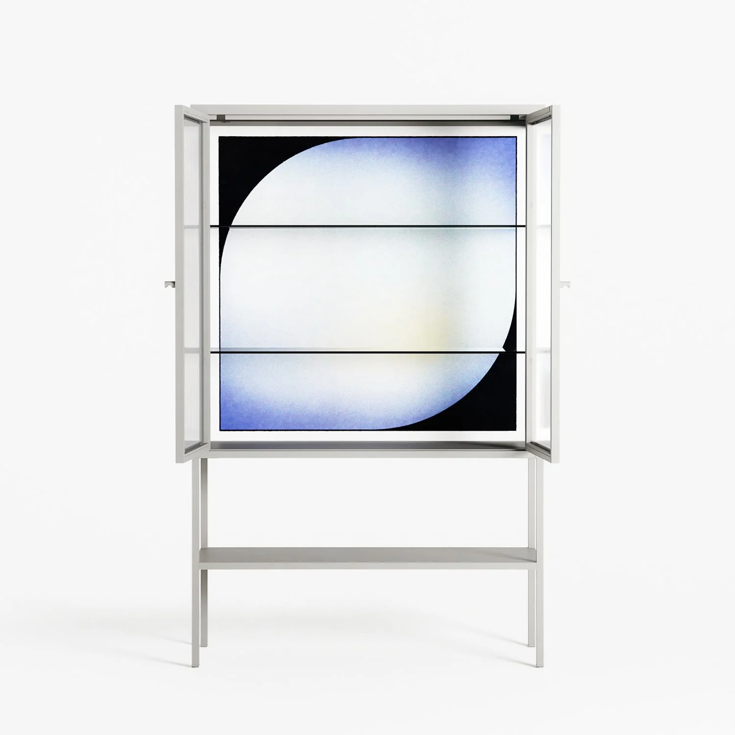 Ambient - Loft Cabinet - Alexander Khabbazi - Chalk - Reeded glass - Image 3
