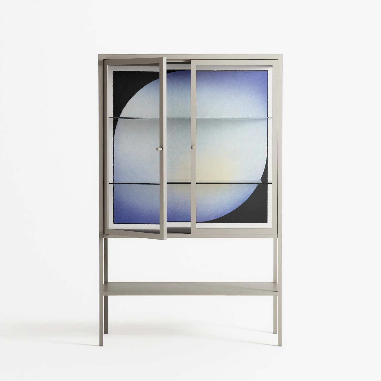 Ambient - Loft Cabinet - Alexander Khabbazi - Pebble - Clear glass - Image 2