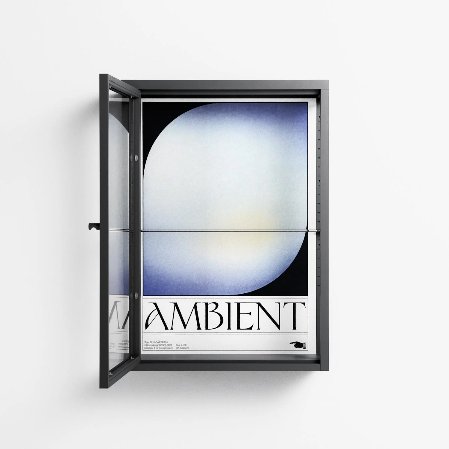 Ambient - Wall Cabinet - Alexander Khabbazi - Antracite - Clear glass - Image 2