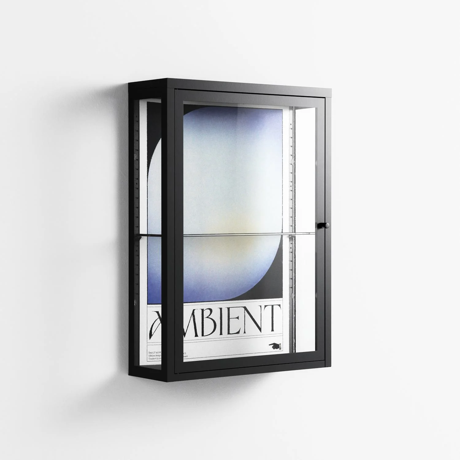 Ambient - Wall Cabinet - Alexander Khabbazi - Antracite - Clear glass - Image 3