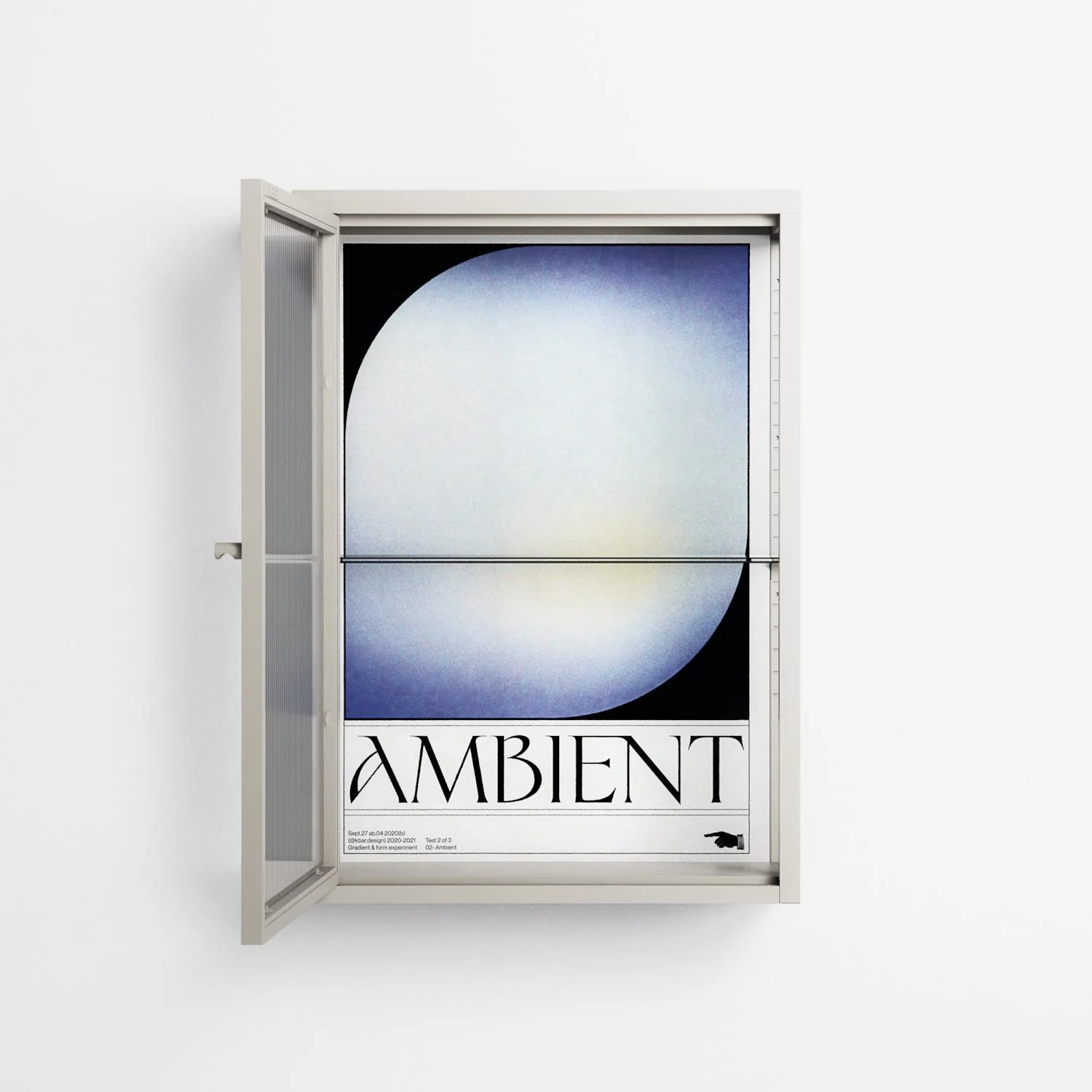 Ambient - Wall Cabinet - Alexander Khabbazi - Pebble - Reeded glass - Image 2