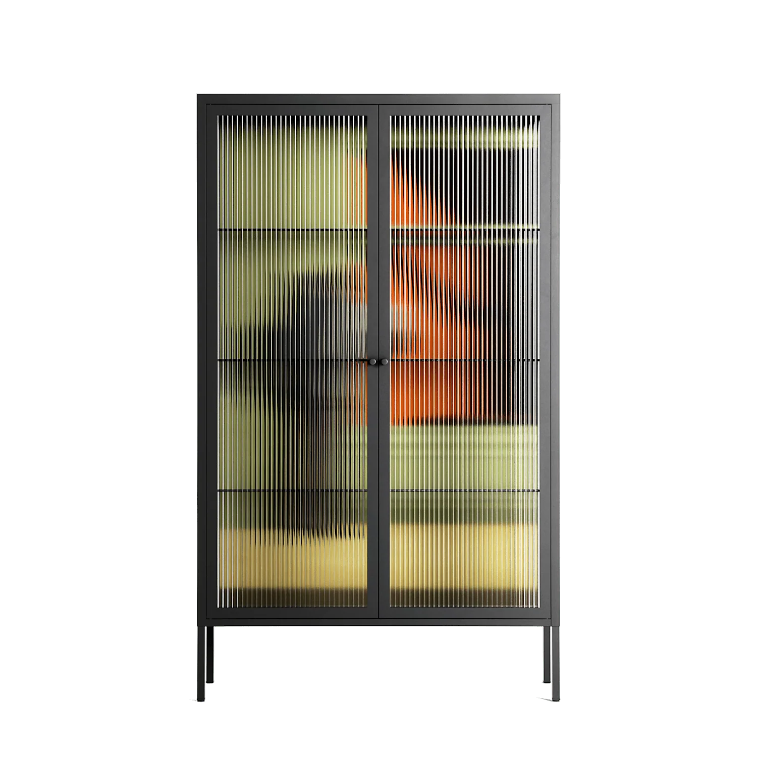Anonymous Reader - Cabinet - Kristin Eriksson - Antracite - Reeded glass